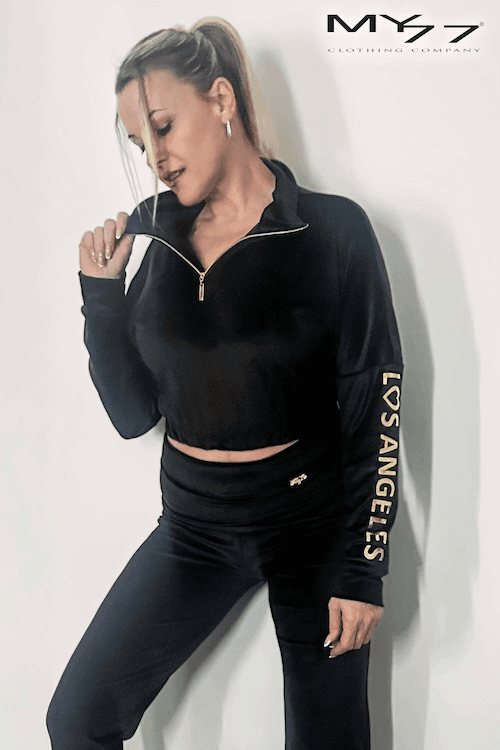 MY77 Fekete “Los Angeles” Felső (39481)