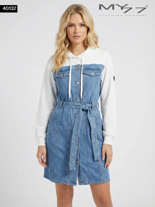 MY77 Farmer hatású kapucnis ruha – 40132